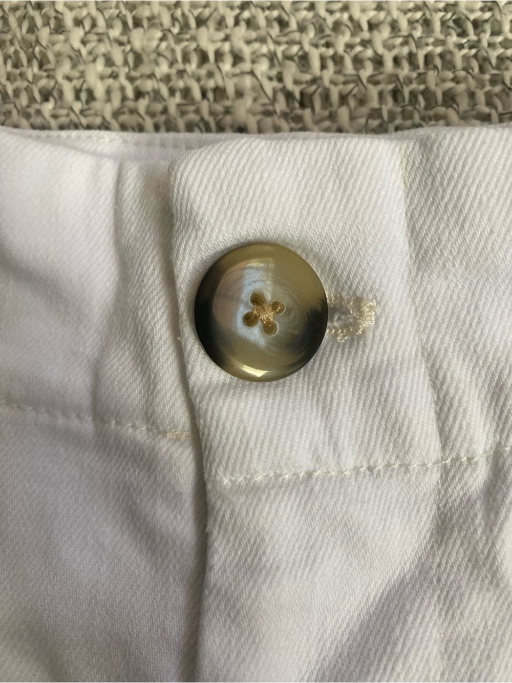 Anthropologie Maeve White Colette High Rise Crop Wide Leg Patch Pocket Pants 29 - Picture 6 of 13
